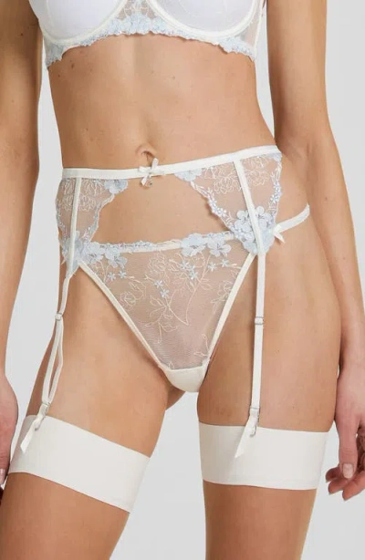 Hunkemoller Hunkemöller Peonie Lace Garter Belt In White
