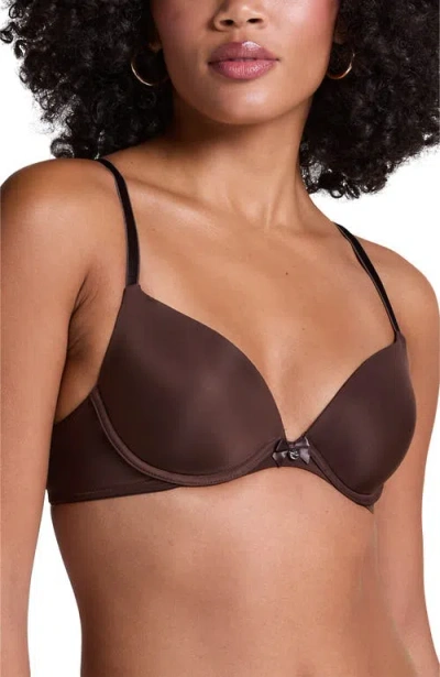 Hunkemoller Hunkemöller Plunge Padded Underwired Bra In Brown