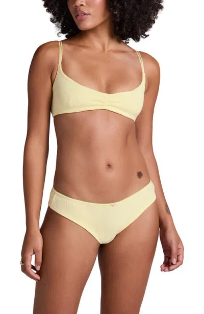 Hunkemoller Hunkemöller Pointelle Brazilian In Yellow