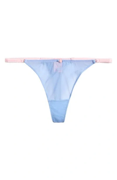 Hunkemoller Hunkemöller Roza Mesh Thong In Blue