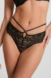 Hunkemoller Hunkemöller Sabrina Lace Brazilian Panties In Black
