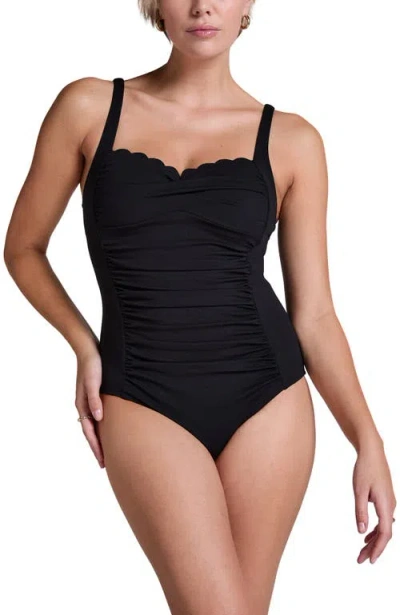 HUNKEMOLLER HUNKEMÖLLER SHAPING SCALLOP SWIMSUIT
