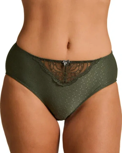 Hunkemoller Hunkemöller Sophie High Knickers In Green