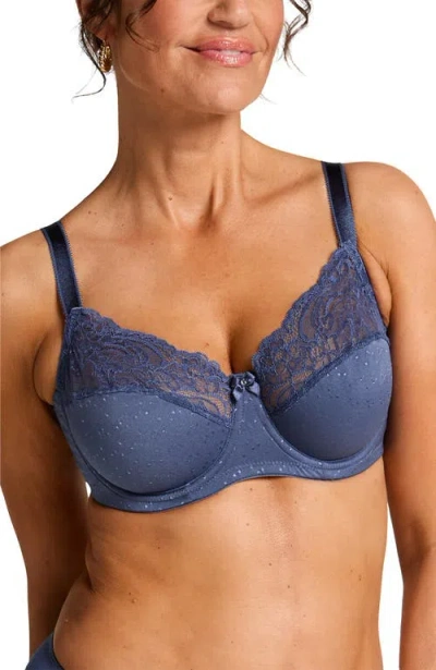 Hunkemoller Hunkemöller Sophie Non-padded Underwired Bra In Blue