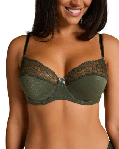 Hunkemoller Sophie Non-padded Underwired Bra In Green