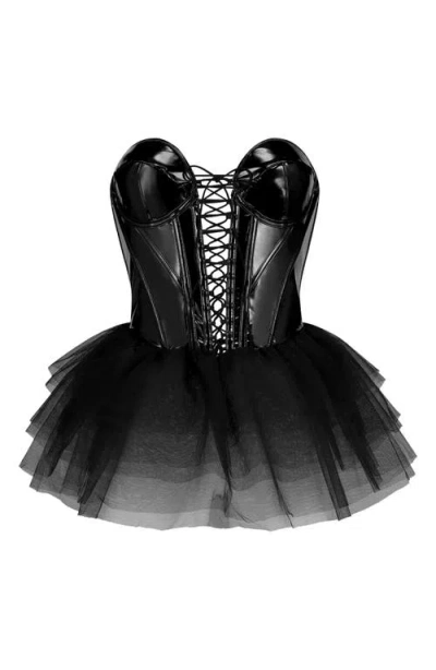 Hunkemoller Hunkemöller Underwire Corset Tutu In Black