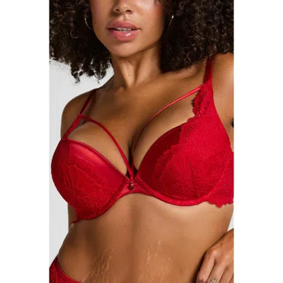 Hunkemoller Hunkemöller Whitney Padded Underwire Maximizer Bra In Red