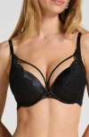 Hunkemoller Hunkemöller Whitney Padded Underwired Maximizer Bra In Black