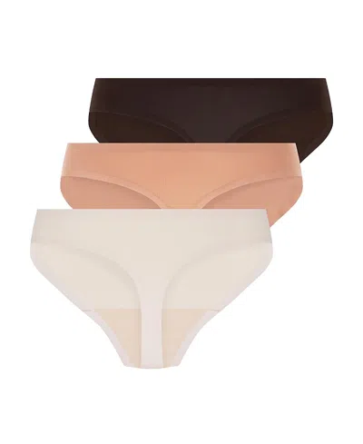 Hunkemoller Invisible Thongs, 3 Pack In Multi