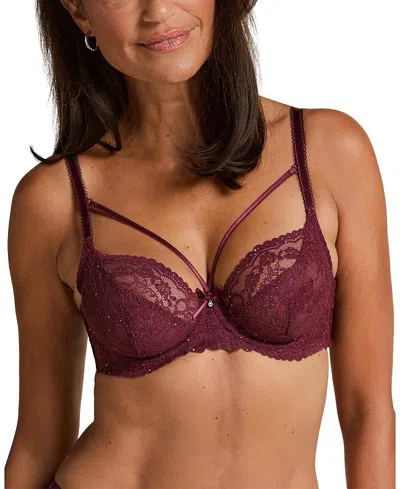 Hunkemoller Isadora Non-padded Underwired Bra In Red