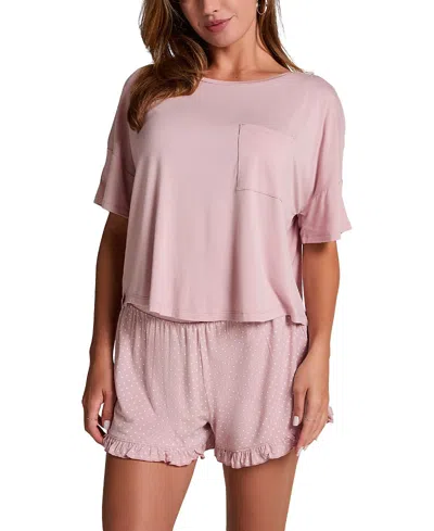 Hunkemoller Jersey Pyjama Set In Pink