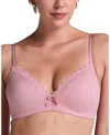 Hunkemoller Lola Padded Non-wired Bra In Purple