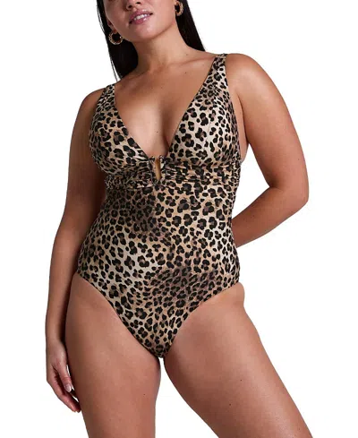 HUNKEMOLLER LUXE ANIMALIA SHAPING BATHING SUIT