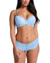 Hunkemoller Marine Brazilian Knickers In Blue