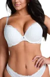 Hunkemoller Marine Padded Push-up Underwired Bra In White