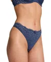 Hunkemoller Marine Thong In Blue