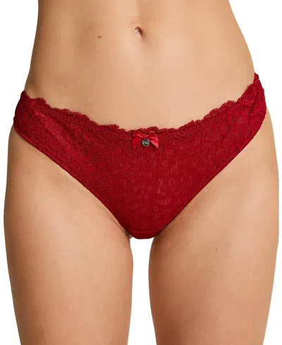 Hunkemoller Marine Thong In Red