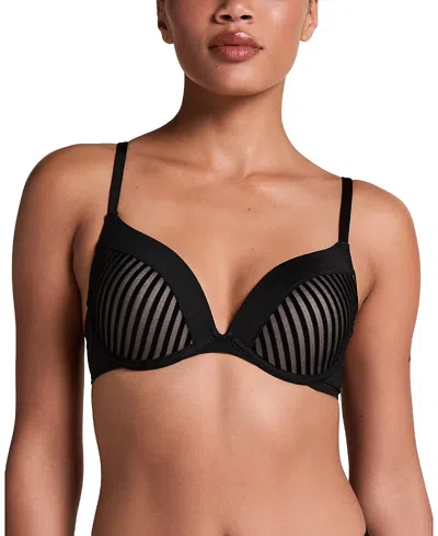 Hunkemoller Pia Padded Underwired Push-up Bra In Black