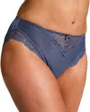 Hunkemoller Sophie High Knickers In Blue