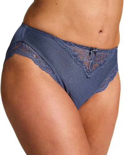 Hunkemoller Sophie High Knickers In Blue