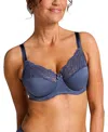 Hunkemoller Sophie Non-padded Underwired Bra In Blue