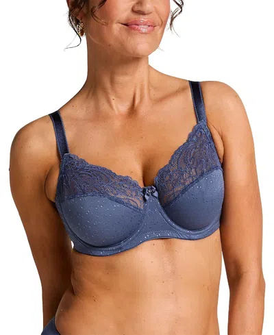 Hunkemoller Sophie Non-padded Underwired Bra In Blue