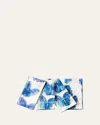 Hunt Slonem Blue Butterflies Cotton Dinner Napkin - 20" In Blue