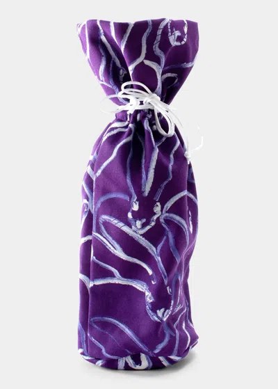 Hunt Slonem Bunny Bottle Bag, Purple/white In Multi
