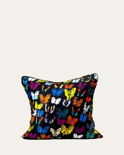Hunt Slonem Butterflies In Flight Decorative Feather/down Pillow In Multi