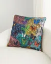 HUNT SLONEM BUTTERFLY & GUARDIAN COTTON PILLOW, 22"