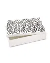 HUNT SLONEM HUTCH TREASURE BOX WHITE WITH BLACK BUNNIES