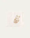 Hunt Slonem Painted Butterfly Embroidered Linen Cocktail Napkins, Set Of 6 In Multi