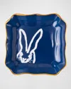 Hunt Slonem Portrait Plate - Blue