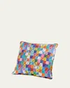 Hunt Slonem Rabbit Cotton Pillow In Multi
