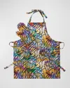 Hunt Slonem Wonderland Print Apron & Oven Mitt Collection In Multi
