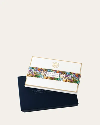 Hunt Slonem X Dempsey & Carroll Wonderland Stationery Set In Multi