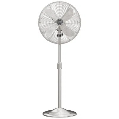 Hunter 16"  Classic S16 Oscillating Standing 3 Speeds Matte Brushed Nic In Silver
