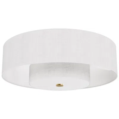 Hunter 30"  Brookside Fresh White And Luxe Gold Led Fandelier