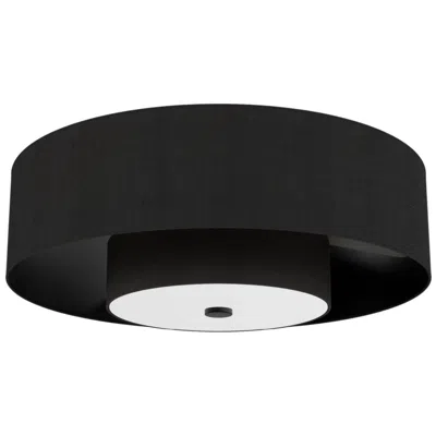 Hunter 30"  Brookside Matte Black Led Fandelier