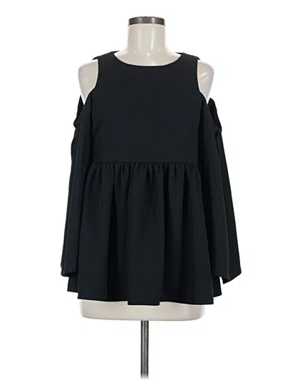 Pre-owned Hunter 3/4 Sleeve Blouse In Black