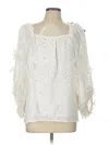 Hunter 3/4 Sleeve Blouse In White