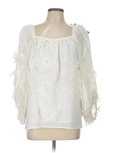 Hunter 3/4 Sleeve Blouse In White