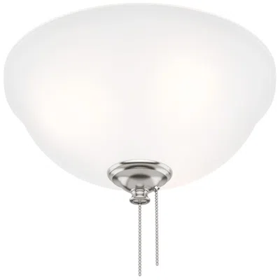 Hunter 3-light Cased White Ceiling Fan Glass Bowl
