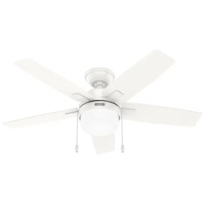 Hunter 44"  Anistenfresh White Led Ceiling Fan