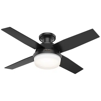 Hunter 44"  Dempsey Matte Black Led Ceiling Fan