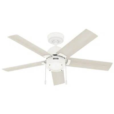 Hunter 44"  Erling Matte White Ceiling Fan With Led Light Kit