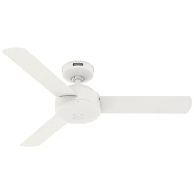 Hunter 44"  Presto Matte White 3-blade Ceiling Fan With Wall Control