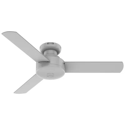 Hunter 44 Inch Presto Dove Grey Low Profile Ceiling Fan And Wall Control In Gray