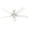 Hunter 52"  Builder Fresh White Led Ceiling Fan In White