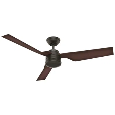Hunter 52"  Cabo Frio New Bronze Damp Rated Fan With Wall Control In Brown